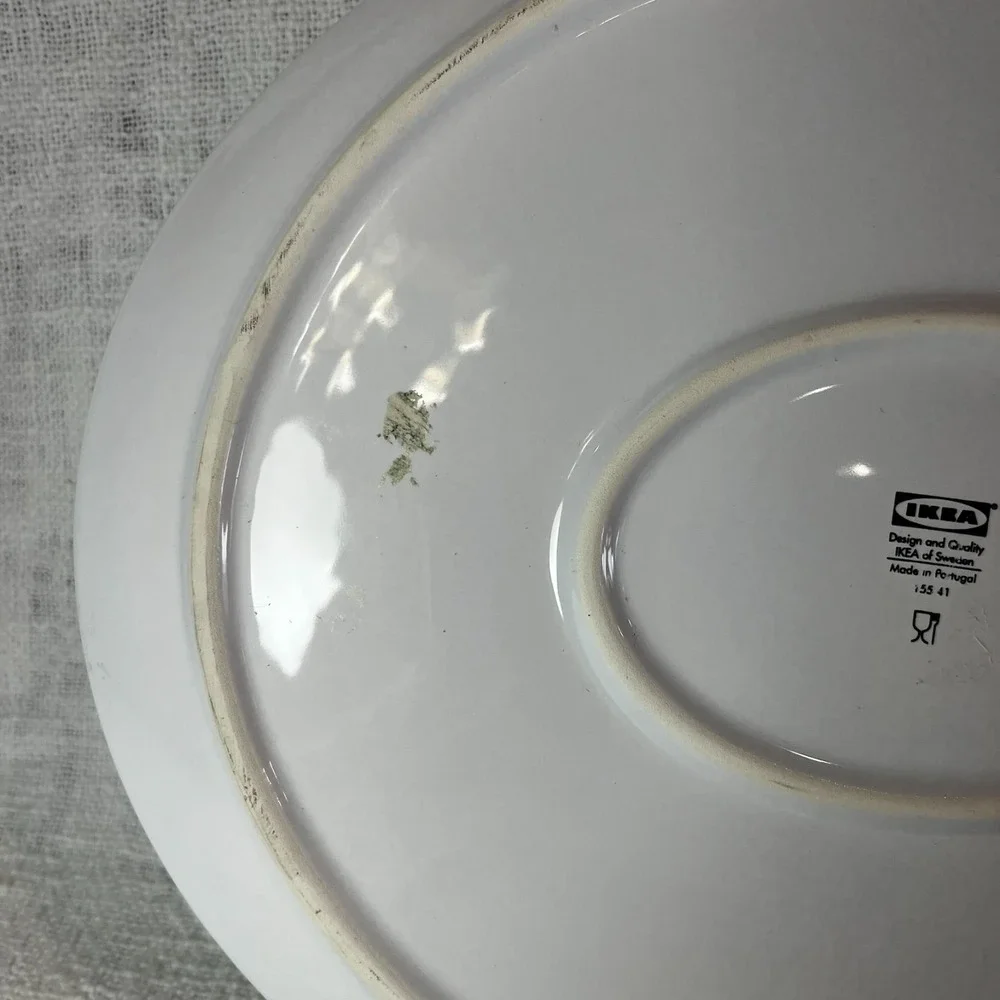 Vintage‎ Ikea Midsommar Floral Ceramic Plate Serving Platter Mid-Century Rare